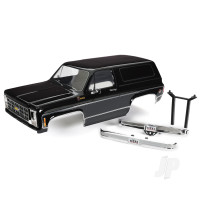 Body, Chevrolet Blazer (1979), complete (Black) (includes grille, side mirrors, door handles, windshield wipers, front & rear bumper, decals, clipless mounting) (requires #8072X inner fenders)