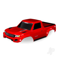 Body, TRX-4 Sport, Red (painted, decals applied) (for clipless mounting) (requires #8080X inner fenders)