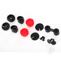 Tail lights (2 pcs) / tail light mounts (4 pcs) / exhaust tips (2 pcs) / exhaust tip mount (1pc) / 3x10 flat-head screws (2 pcs) / 3x8 BCS (2 pcs)