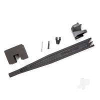 Battery hold-down / battery clip / hold-down post / foam spacer / screw pin