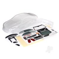 Body, Cadillac CTS-V (Clear, requires painting) / decal sheet (includes side mirrors, spoiler, & mounting hardware)