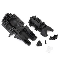 Bulkhead, Rear (upper and lower) / 4x12mm BCS (6 pcs) (requires #8622 Chassis)