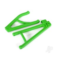 Suspension arms, Green, Rear (right), heavy duty, adjustable wheelbase (upper (1pc) / lower (1pc))