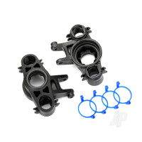 Axle carriers, left & right (1 each) (use with 8x16mm & 17x26mm ball bearings) / dust boot retainers (4 pcs)