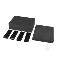 Foam Inserts, universal adapter (large & small)/ adhesive hook and loop fasteners (4) (for #8796 RC car/truck stand)