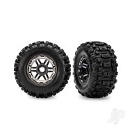 Maxx 2.8" Black Chrome Wheels & Sledgehammer Tyres (2)
