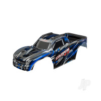 Body, Stampede 4X4 VXL, Blue (painted, decals applied) (assembled with front & rear body mounts and rear body support for clipless mounting)