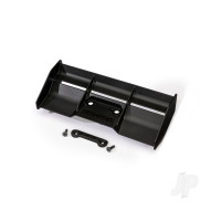 Wing, race, low profile (Black) / wing washer / 4x12mm FCS (2 pcs)