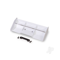 Wing, race, low profile (White) / wing washer / 4x12mm FCS (2 pcs)