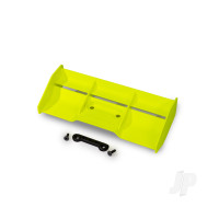Wing, race, low profile (Yellow) / wing washer / 4x12mm FCS (2 pcs)