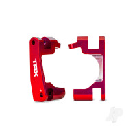 Caster blocks (c-hubs), 6061-T6 aluminium (red-anodised), left & right (for use with #9080 upgrade kit)