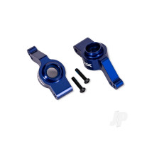 Carriers, stub axle, rear, 6061-T6 aluminium, left & right (blue-anodised) (for use with #9080 upgrade kit)