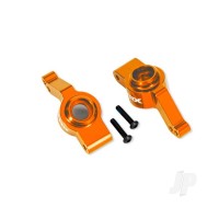 Carriers, stub axle, rear, 6061-T6 aluminium, left & right (orange-anodised) (for use with #9080 upgrade kit)