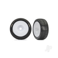 Wheels & Tyres, assembled, glued (White dished 3.0" wheels, Response Pro 3.0" tyres, foam inserts) (2 pcs)
