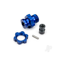 Wheel Hub/Nut 17mm Splined Blue
