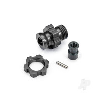 Wheel Hub/Nut 17mm Splined Grey