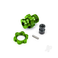 Wheel Hub/Nut 17mm Splined Green