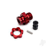 Wheel Hub/Nut 17mm Splined Red