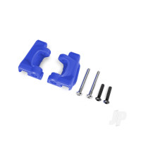 Caster blocks (c-hubs), extreme heavy duty, Blue (left & right) / 3x26mm hinge pins (2 pcs) / 3x15mm BCS (2 pcs) (for use with #9182 upgrade kit)