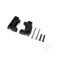Caster blocks (c-hubs), extreme heavy duty, Black (left & right) / 3x26mm hinge pins (2 pcs) / 3x15mm BCS (2 pcs) (for use with #9182 upgrade kit)