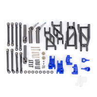 Outer Driveline & Suspension Upgrade Kit, extreme heavy duty, Blue (fits Rustler 2WD or Stampede 2WD)