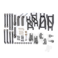 Outer Driveline & Suspension Upgrade Kit, extreme heavy duty, Grey (fits Rustler 2WD or Stampede 2WD)