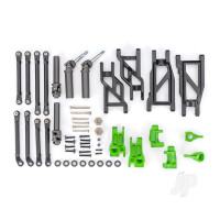 Outer Driveline & Suspension Upgrade Kit, extreme heavy duty, Green (fits Rustler 2WD or Stampede 2WD)