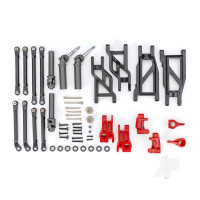 Outer Driveline & Suspension Upgrade Kit, extreme heavy duty, Red (fits Rustler 2WD or Stampede 2WD)