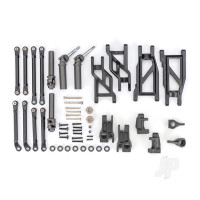 Outer Driveline & Suspension Upgrade Kit, extreme heavy duty, Black (fits Rustler 2WD or Stampede 2WD)