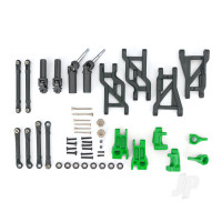 Outer Driveline & Suspension Upgrade Kit, extreme heavy duty, Green (fits Bandit or Drag Slash)