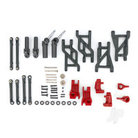 Outer Driveline & Suspension Upgrade Kit, extreme heavy duty, Red (fits Bandit or Drag Slash)