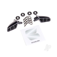 Mirrors, side (left & right)/ o-rings (4)/ body clips (4) (fits #9421 body)