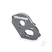 Plate, motor, 6061-T6 aluminium (Grey-anodised) (4mm thick)/ 3x10mm CS with split and flat washer (2)