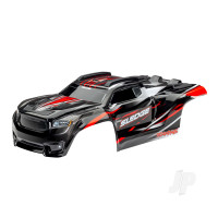 Body, Sledge, Red / window, grille, lights decal sheet (assembled with front & rear body mounts and rear body support for clipless mounting)