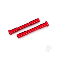 Bellcrank posts, steering (aluminium, Red-anodised)