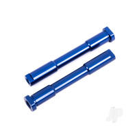 Bellcrank posts, steering (aluminium, Blue-anodised)