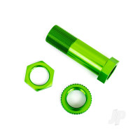 Servo saver post / adjuster nut / locknut (Green-anodised, 6061-T6 aluminium) (1pc)