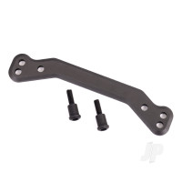 Drag link, steering, 6061-T6 aluminium (Dark Titanium-anodised) / 3x14mm SS (2 pcs)
