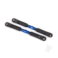 Camber links, front, Sledge (Tubes Blue-anodised, 7075-T6 aluminium, stronger than Titanium) (117mm) (2 pcs) / rod ends, assembled with steel hollow balls (4 pcs) / aluminium wrench, 8mm (1pc)