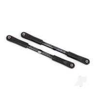 Camber links, rear, Sledge (Tubes Dark Titanium-anodised, 7075-T6 aluminium, stronger than Titanium) (144mm) (2), rod ends, assembled with steel hollow balls (4), aluminium wrench, 8mm (1)