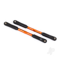 Camber links, rear, Sledge (Tubes Orange-anodised, 7075-T6 aluminium, stronger than Titanium) (144mm) (2), rod ends, assembled with steel hollow balls (4), aluminium wrench, 8mm (1)