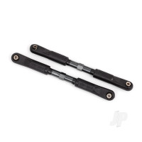 Toe links, Sledge (Tubes Dark Titanium-anodised, 7075-T6 aluminium, stronger than Titanium) (120mm) (2) / rod ends, assembled with steel hollow balls (4)/ aluminium wrench, 8mm (1)