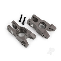 Carriers, stub axle, 6061-T6 aluminium (Dark Titanium-anodised) (left and right)