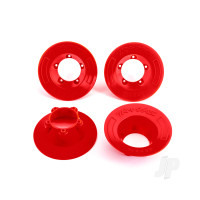 Wheel Covers, Red (4 pcs) (fits #9572 wheels)