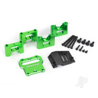 Mount, centre differential carrier, 6061-T6 aluminium (Green-anodised)
