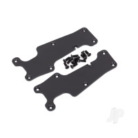 Suspension arm covers, Black, front (left and right) / 2.5x8 CCS (12 pcs)