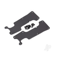 Suspension arm covers, Black, rear (left and right) / 2.5x8 CCS (12 pcs)
