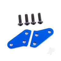 Steering block arms (aluminium, Blue-anodised) (2) (fits #9537 and 9637 steering blocks)