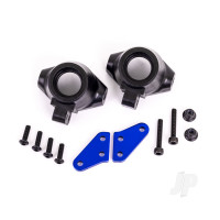 Steering block arms (aluminium, Blue-anodised) (2 pcs) / steering blocks, left & right