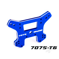 Shock tower, front, 7075-T6 aluminium (Blue-anodised) (fits Sledge)